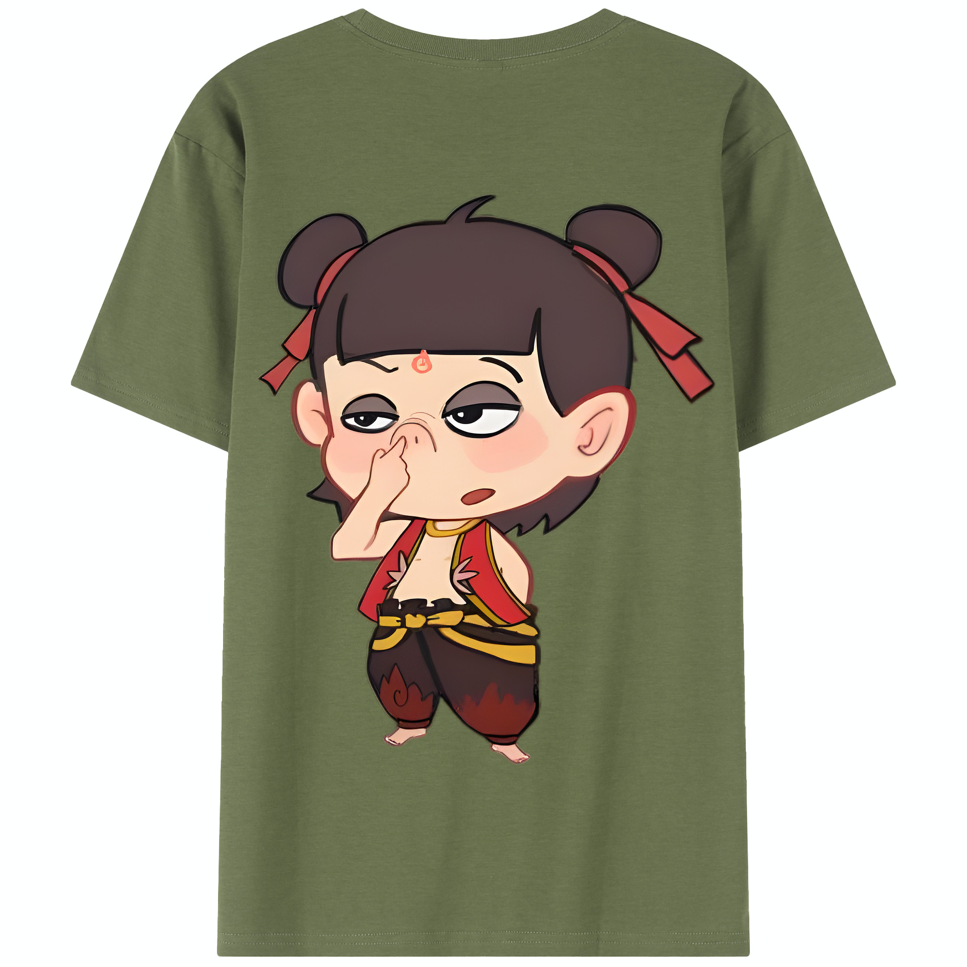 Ne Zha 2 ナタ 魔童の大暴れ 綿100％半袖Tシャツ（背面プリント）